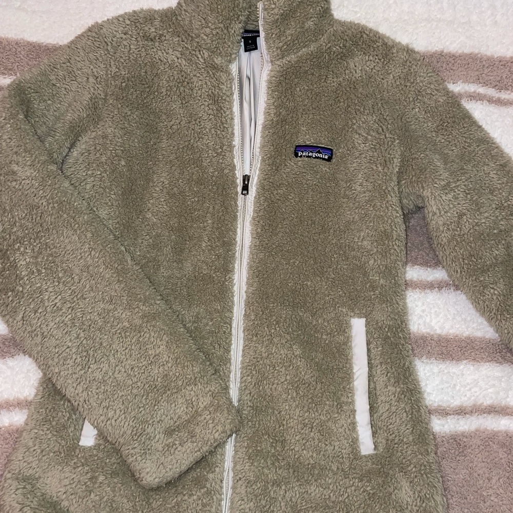 Tan Patagonia Full Zip Jacket